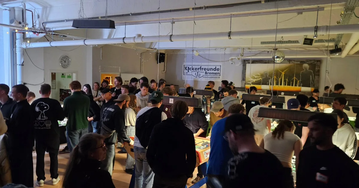 Party und Spielbetrieb bei der Kickerparty